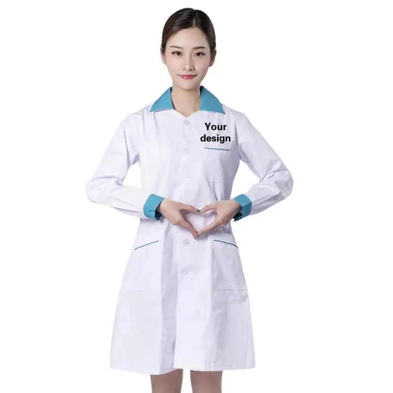 Women's Workshop Workwear Food Factory Beauty Hair Salon Spa Massage Nail Salon Foot Bath Technician Uniform Print Logo Design