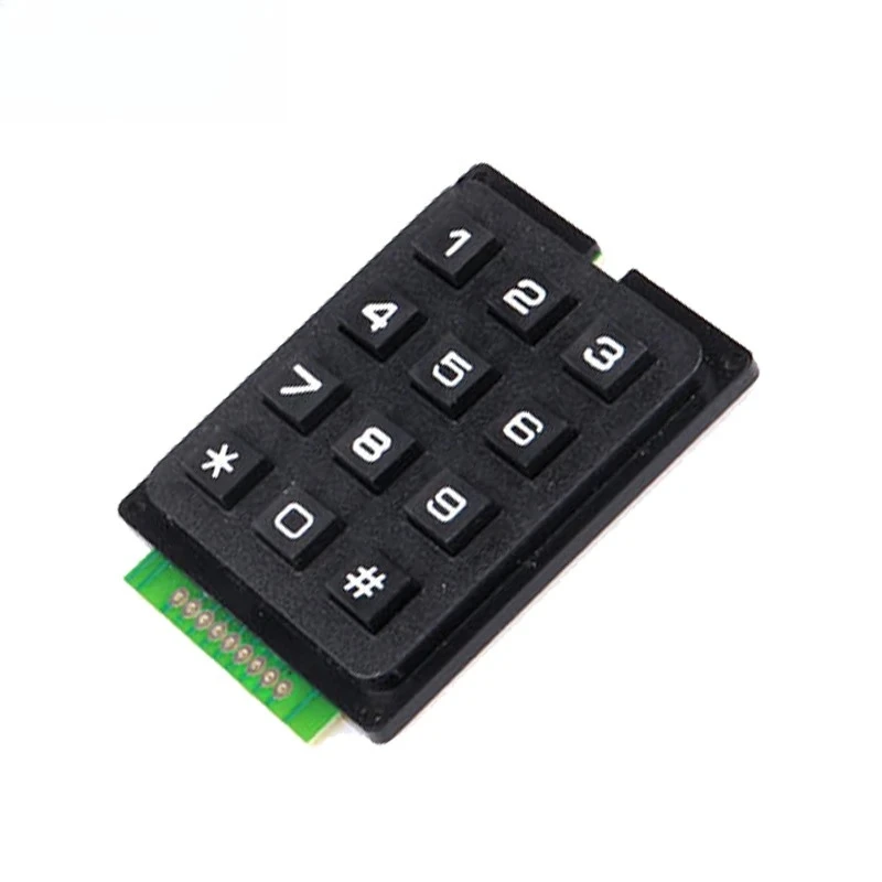 3*4 4*4 Матричный переключатель Клавиатура Модуль массива клавиатуры АБС-пластик Клавиши 4x4 3x4 12 16 Кнопочный мембранный переключатель DIY Комплект для Arduino