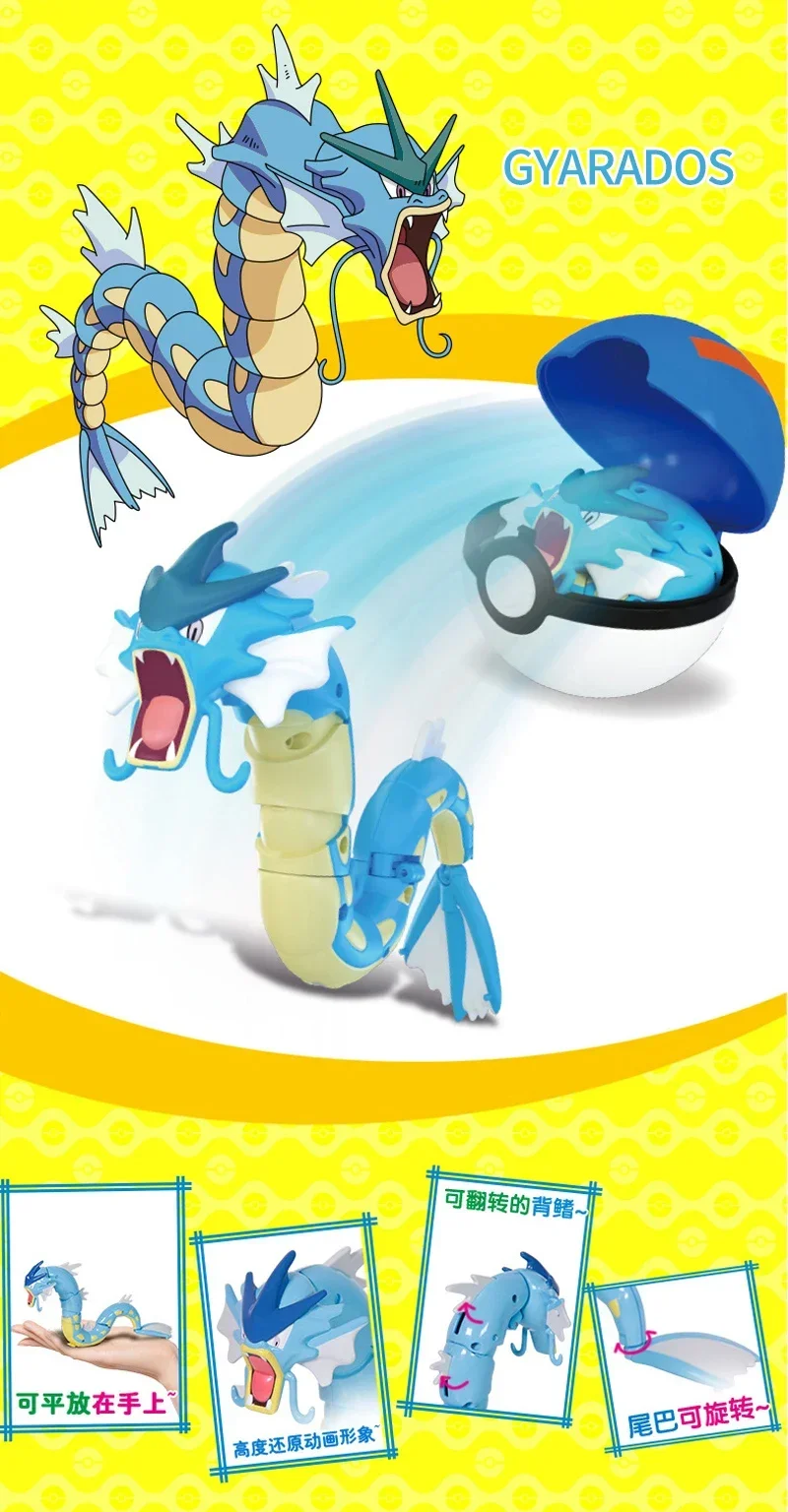 Ball Pokemon Anime Action Figure Pokeball Psyduck Spielzeug Pikachu Mewtwo Gyarados Taschenmonster Venusaur Pokeball Kind Geburtstagsgeschenk – Detail 8
