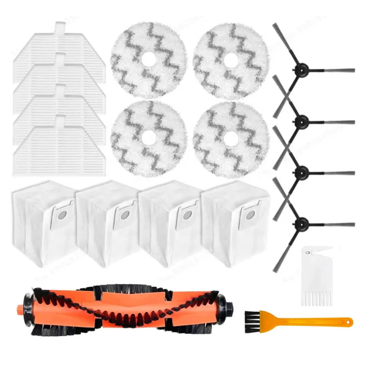 

HOT 19PCS Replacement Part for Roidmi EVA SDJ06RM Robot Vacuum Cleaner Accessories Main Side Brush Filter Mop Cloth Dust Bag