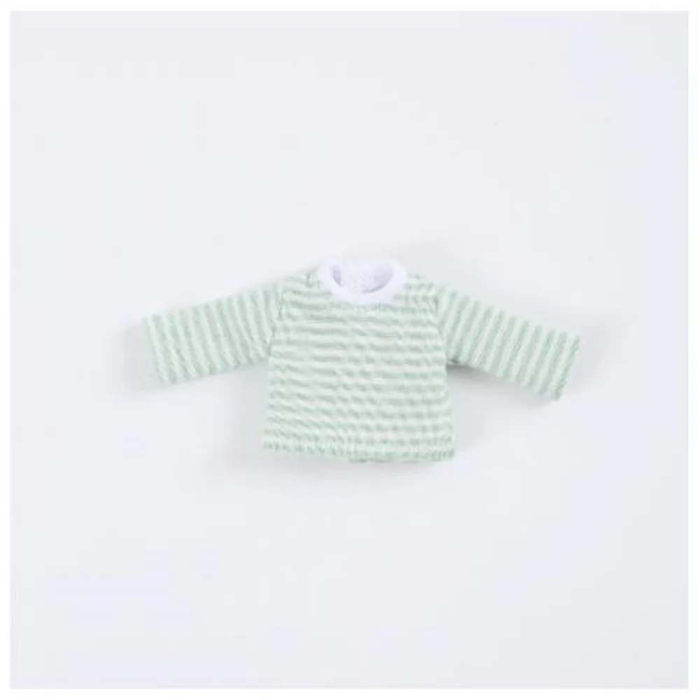 DIY Handmake Doll Stripe Tops Cute Casual Doll T-shirt 5 Colors Clothes Suits for 1/12 BJD Dolls/for 1/11 OB11 Dolls
