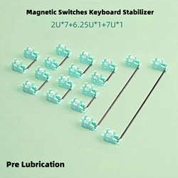 Magnetischer, auf Platten montierter Stabilisator, vorgeschmierte Tastatur-Satellitenachse für magnetische mechanische Tastatur 2U*7+6.25U*1+7U