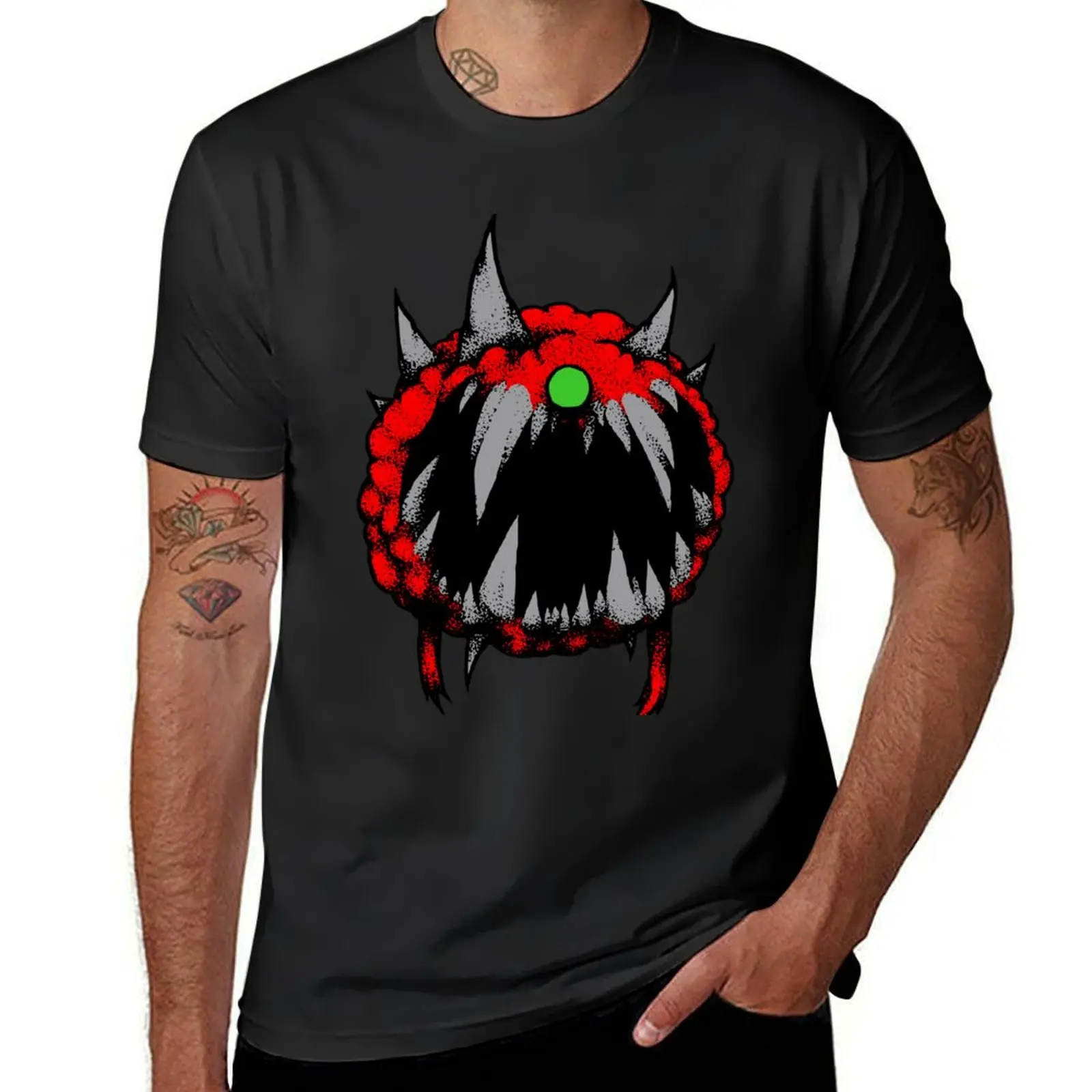 Cacodemon! T-Shirt Graphique Personnalisé pour Homme, Vêtement Esthétique, Hip Hop