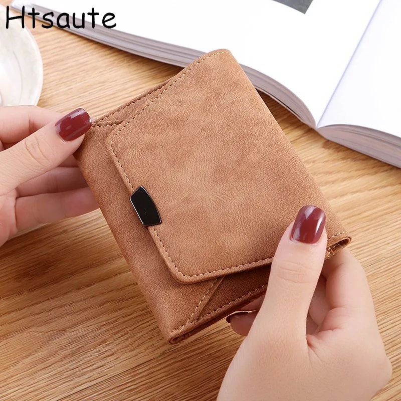 

Ladies' Short Wallets Fold-over Purse Multi-Functional Versatile Card Holder Coin Purse Multi-Slot Card Pack Purses for Women