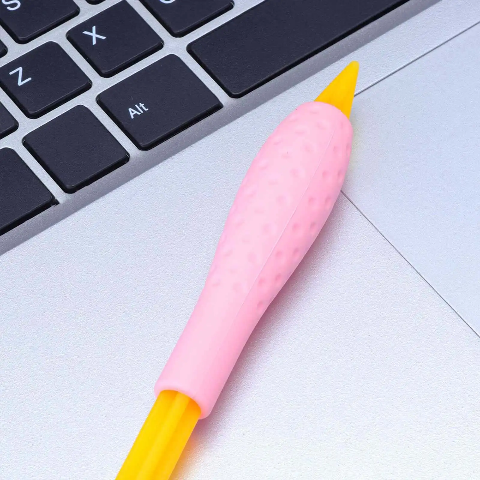 Pink Silicone Stylus Sleeve Cover Grip Holder Compatible Pencil Protective Cover Lightweight Dust Proof Stylus