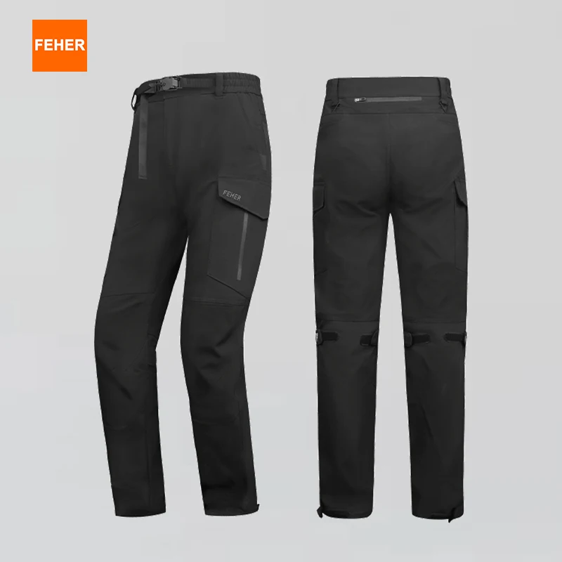 

FEHER мужские мотоциклетные рабочие брюки осенние удобные и дышащие ветрозащитные брюки, подходящие для верховой езды, пеших прогулок и скалолазания