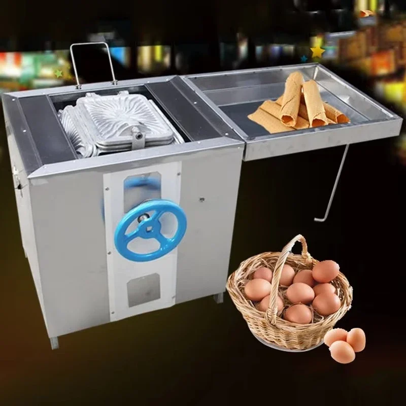 Egg roll machine commercial baker stainless steel baking crispy egg roll non-stick pan roll machine