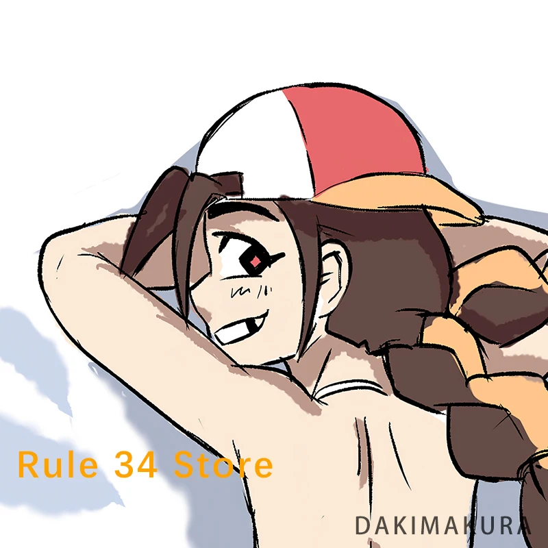 الأصلي إيري تشان (Derpixon) Dakimakura أنيمي مزدوجة الوجهين طباعة الحياة حجم وسادة للجسم غطاء المخدة