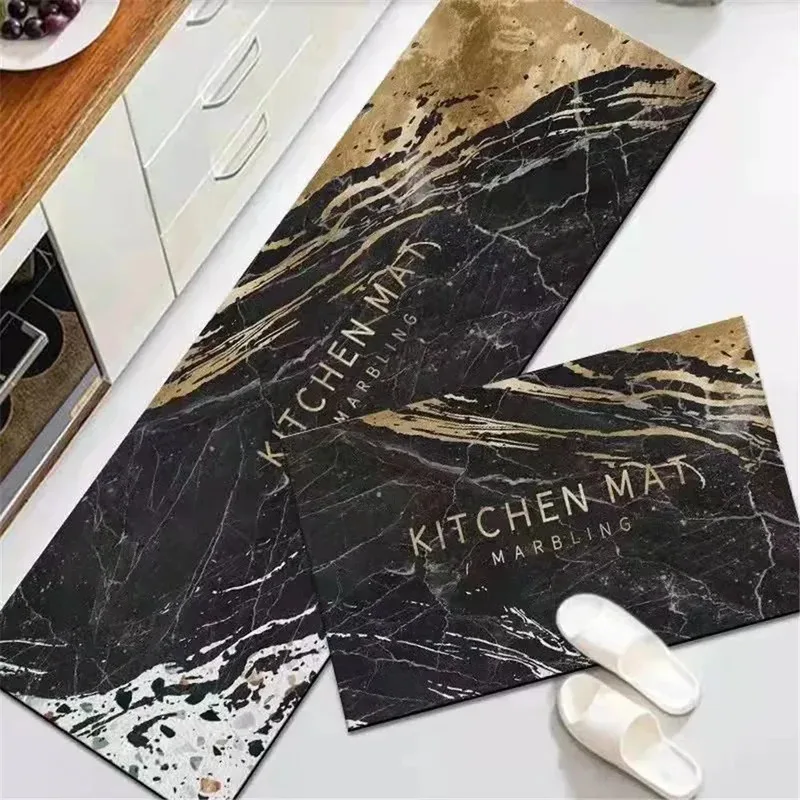 

JSL36HX Fashion Kitchen Mat Sets 3D Graphic Stylish Simplicity Pattern Flannel Area Rug Carpets for Living Room Floor Mat9Ok%