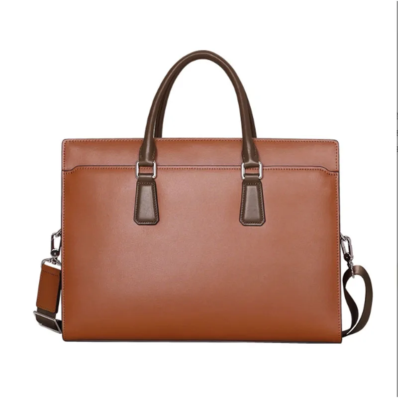 

Trendy new luxury men's leather anti-theft password lock computer briefcase luxury handbag business men's bag
