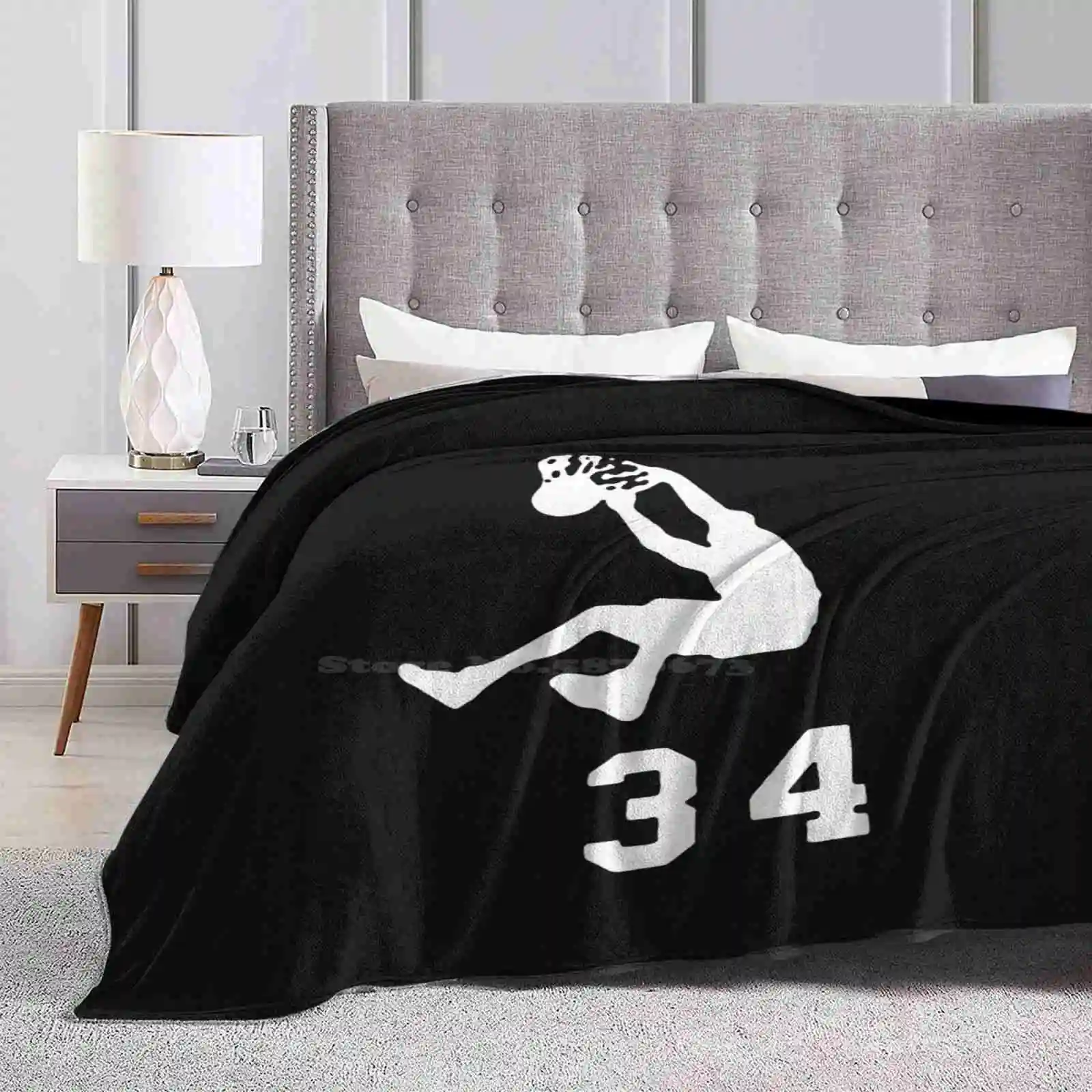 Shaq Proof Creative Design Light Thin Soft Flannel Blanket Shaq Proof Basketball 34 2020 80 Allen Iverson Andre Iguodala Bball