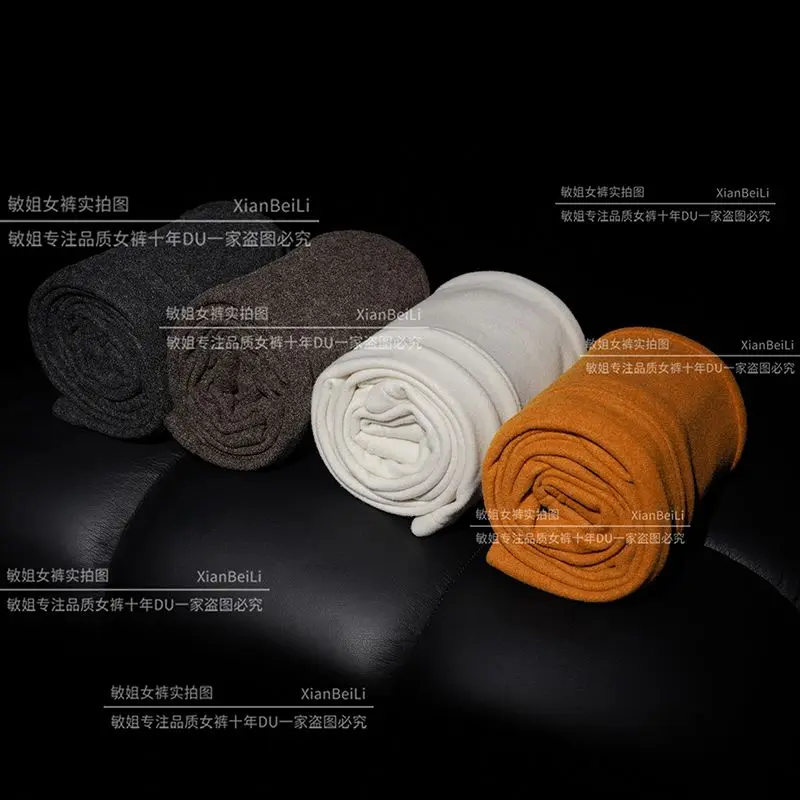 Women High Waist Thick Fleece Lined Straight Leg Casual Pants