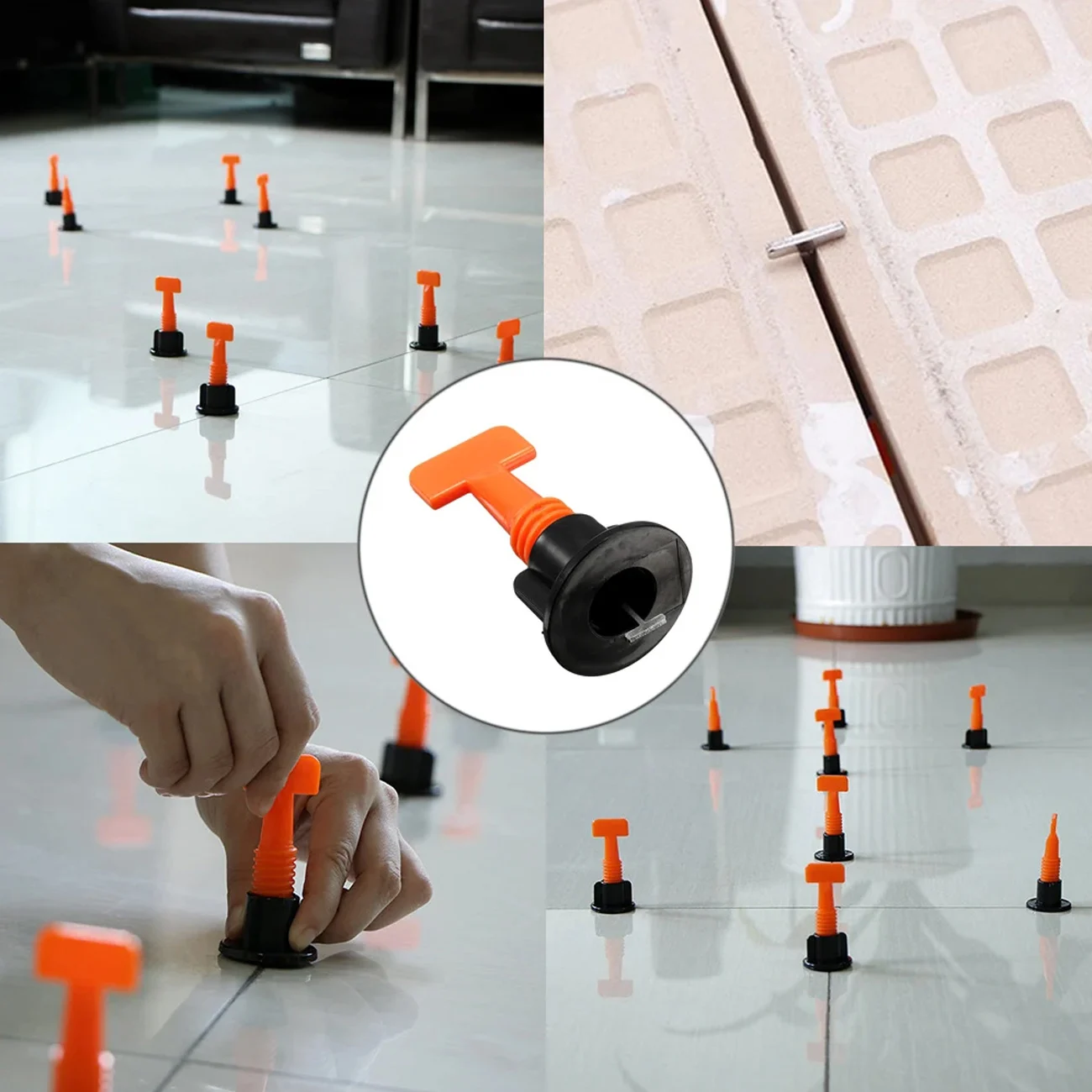 Reusable Floor Tile Leveling System Clips Spacers Porcelain Ceramic Leveler Kit For Tile Laying Wall Fixing Construction Tools