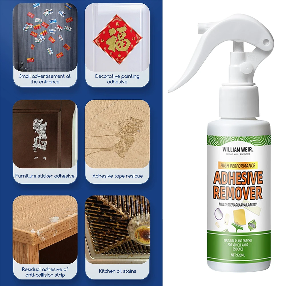 Multi-Purpose Adhesive Remover For Cleaning Powerful Effective Stickys Cleaner Spray For Glass Mirror