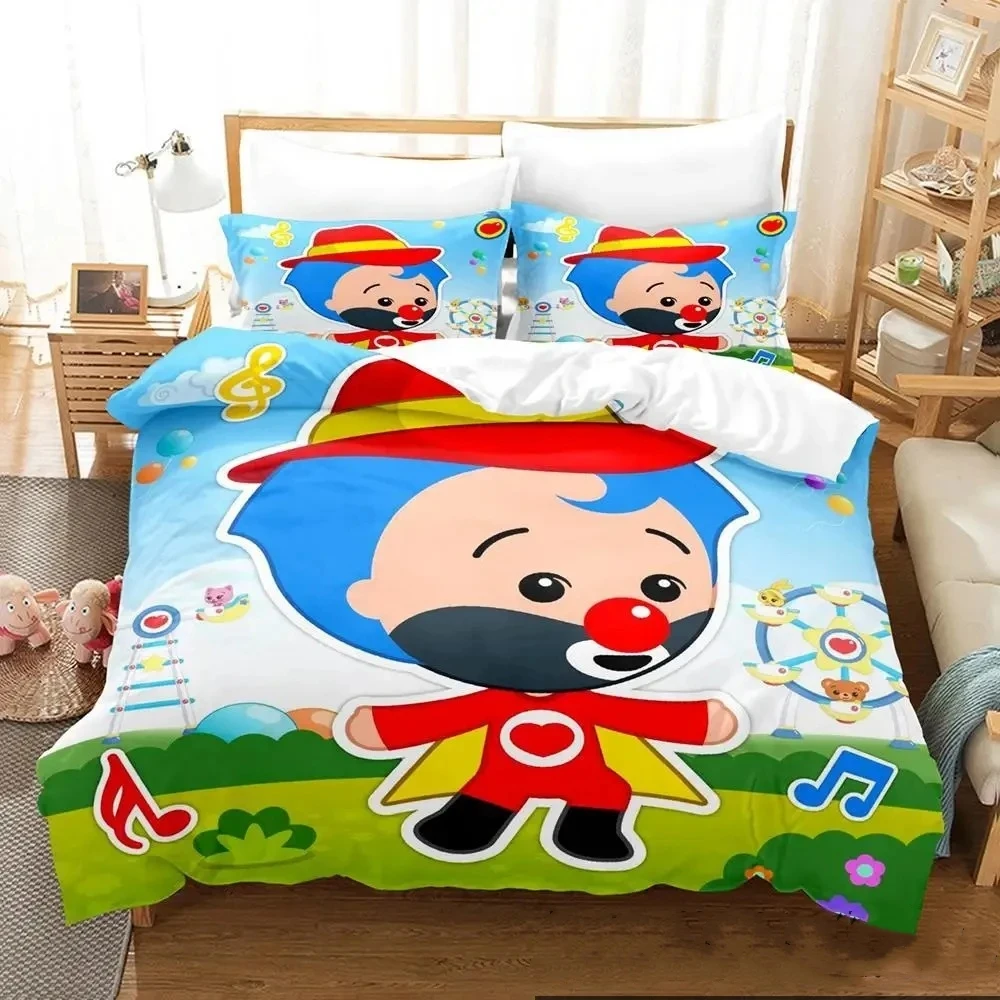 

3D Print Plim Cartoon Plim Bedding Set Boys Girls Twin Queen King Size Duvet Cover Pillowcase Bed boys Adult Home Textileextile