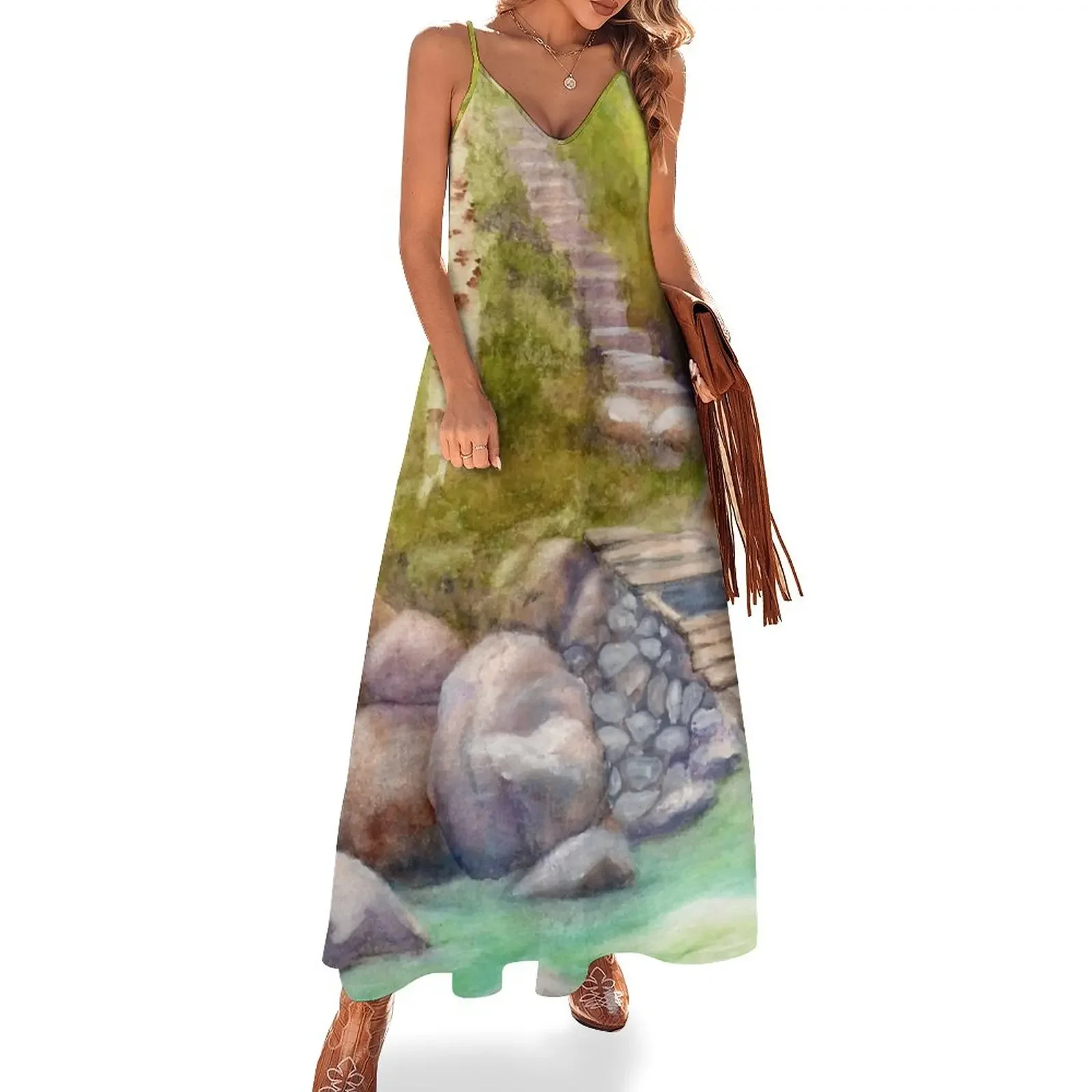 

A Bridge to Morocco WC20150712a Sleeveless Dress Woman's evening dress Women's summer suit Dress