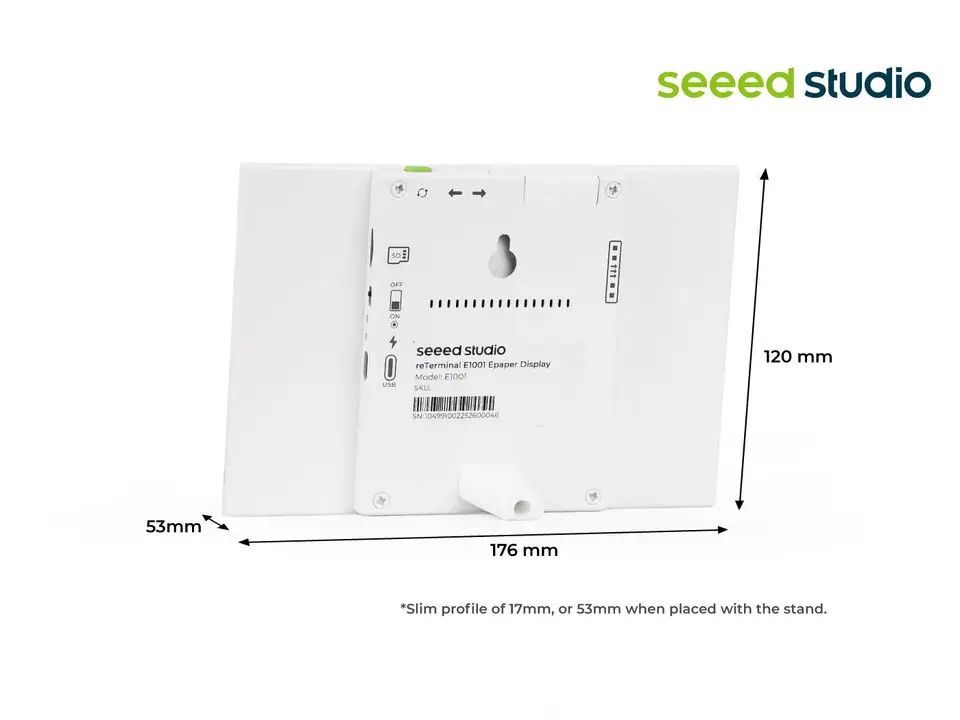 إعادة المحطة E1001 7.5 بوصة أحادية اللون EPaper عرض ESP32-S3 مساعد المنزل TRMNL للوحة القيادة Arduino ESP-IDF شاشة الحبر الإلكترونية LB #6