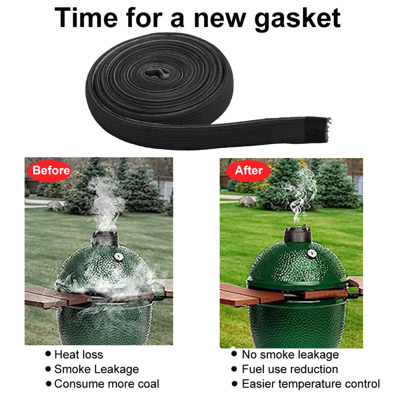 

Fiberglass Wire Mesh Gasket Fiberglass Wire Fitment For Classic For Joe For Kamado Gasket Grill Joe Mesh Gasket