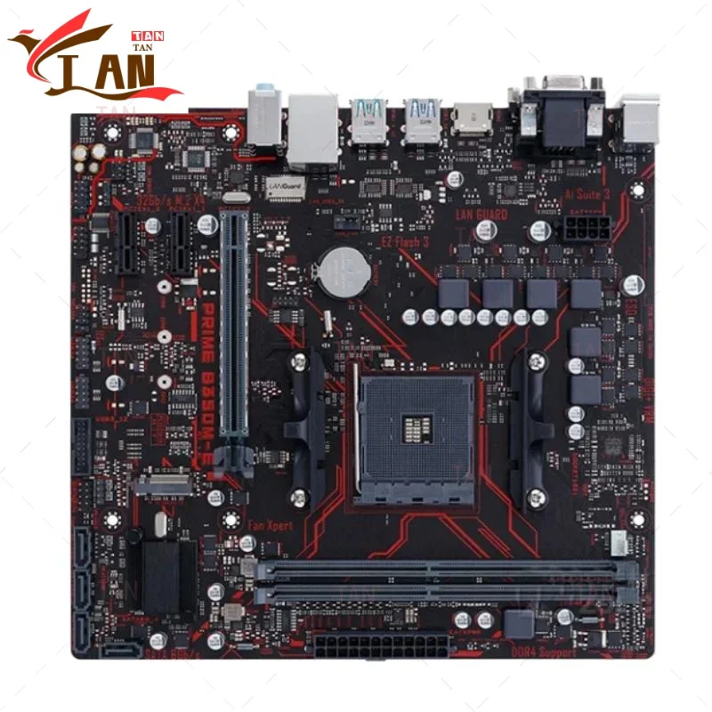 

Для Asus PRIME B350M-E материнская плата B350 32 ГБ разъем AM4 DDR4 Micro ATX материнская плата 100% тестирование быстрая доставка TT