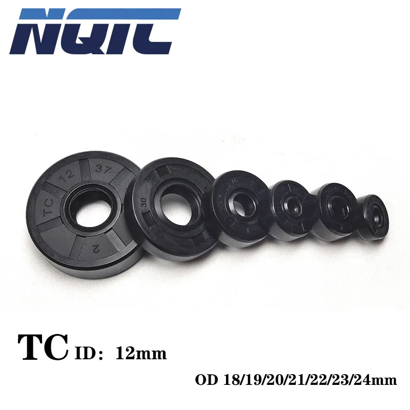 TC Oil Seal ID 12*18/19/20/21/22/23/24mm NBR Shaft Oil Seal Nitrile Covered Double Lip With Spring