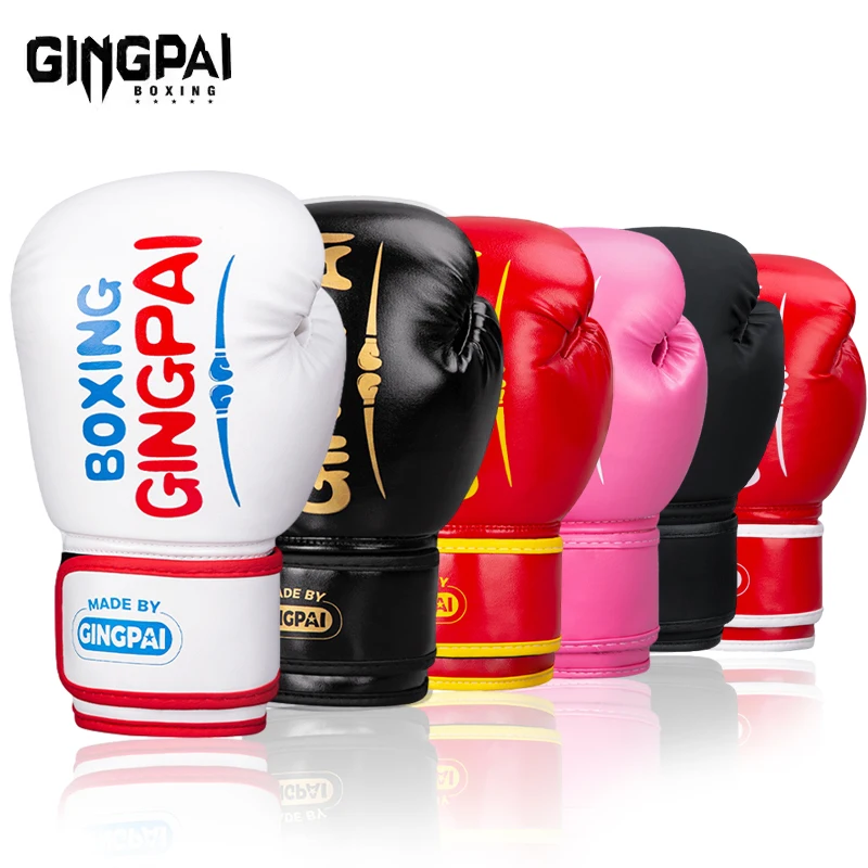 Guantes De Kick Boxing para niños y niñas PU Karate Muay Thai Guantes De Boxeo lucha libre MMA Sanda entrenamiento equipo para niños