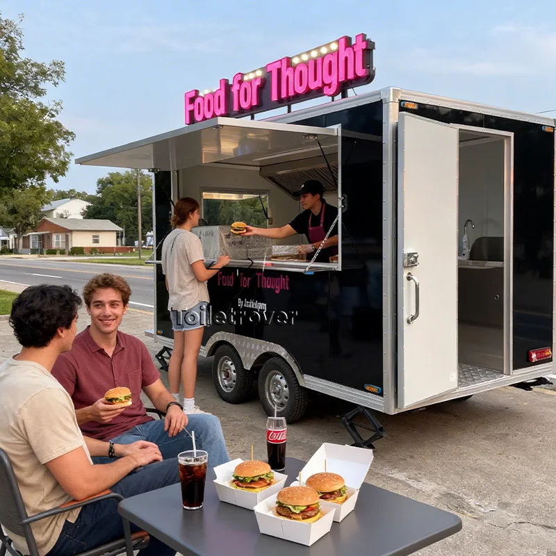 

Коммерческий фудтрак на заказ: Уникальный передвижной прицеп для кебаба, полностью оборудованный, для уличной торговли и кемпинга