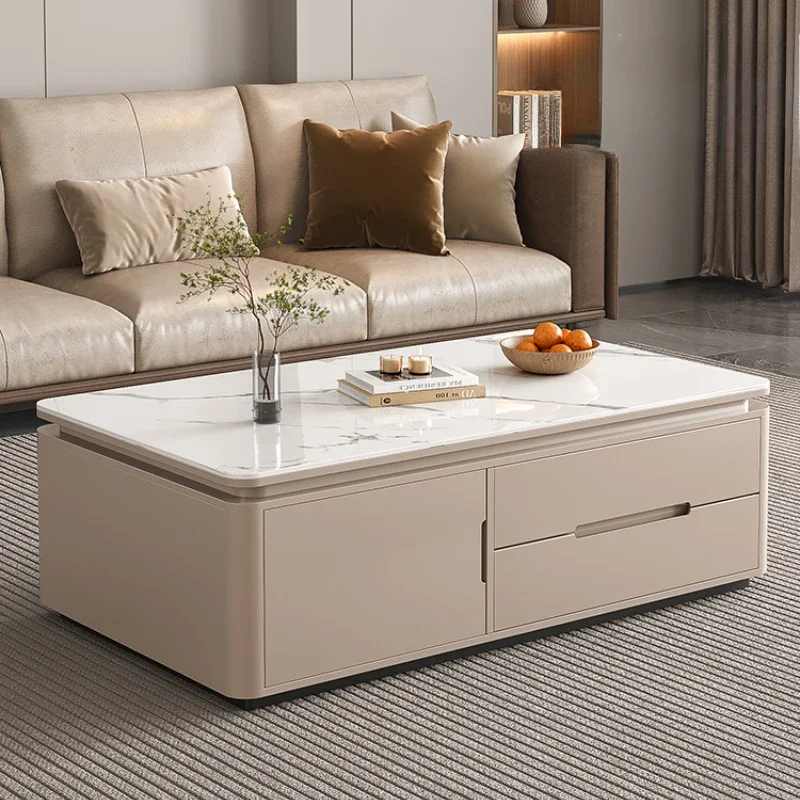 

Solid Wood Storage Coffee Table Modern Luxury Design Living Room Coffee Table Space Saving Mesa De Centro Sala Home Furniture