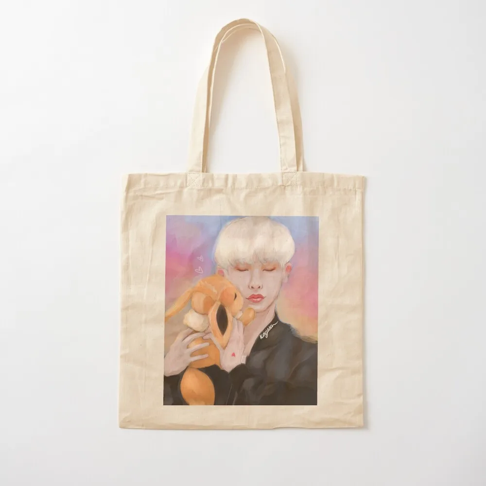 

MX Wonho Tote Bag Women's shopping bag Candy bags canvas men Canvas