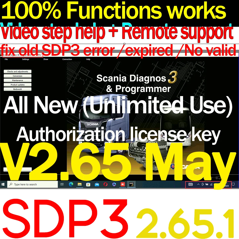 

SDP3 2.65.1 Update New VCI3 Full Chip VCi3 for Scania Heavy Duty Truck Buses Engine Diagnostic Programmer Work More PC Unlimited