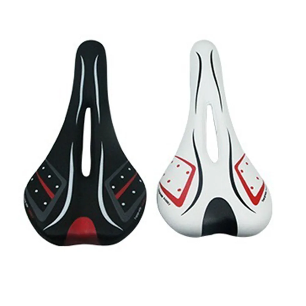Mountain Bike Seat Black Lightweight Ergonomic Hollow Comfortable Breathable Shockproof Bike Saddle For Road Cycling