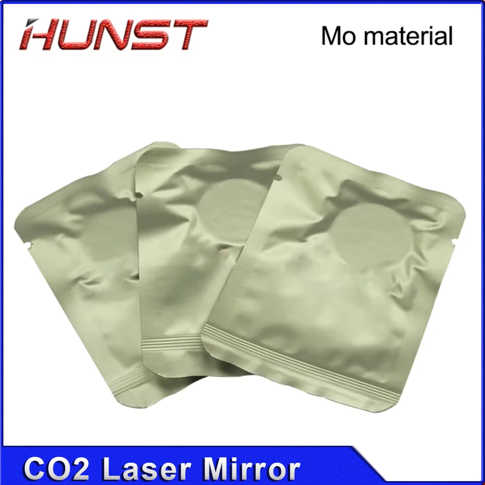 HUNST-Laser Reflective Molibdênio Lente, Gravação e Máquina de Corte, CO2, Espelho Mo, Diâmetro 20mm, 25mm, 30mm, 3 peças por lote