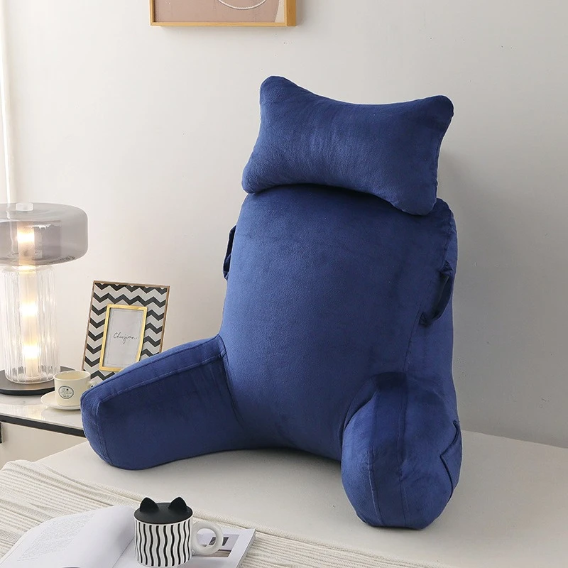 Throw pillow Reading pillow has armrest cushion Pregnant women waist rest Lazy sofa backrest has liner, removable cross-border