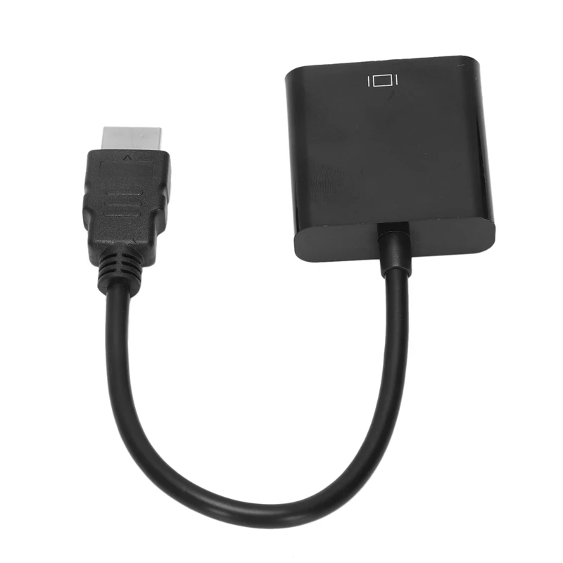 10X  To VGA  Male To VGA RGB Female Video Converter Adapter Male To Female Cable 1080P For PC Converter(Black)