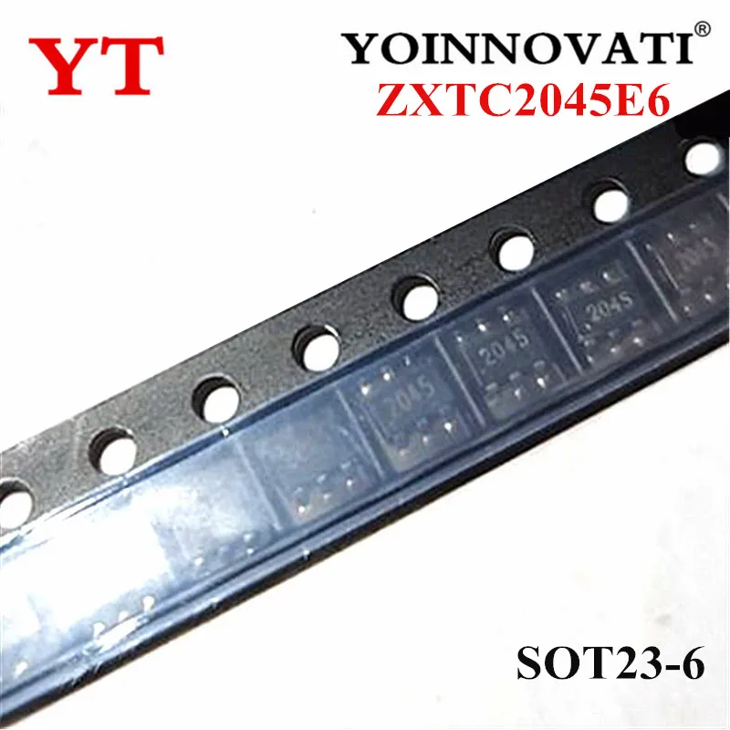 10PCS ZXTC2045E6 ZXTC2045 2045 SOT23-6 IC