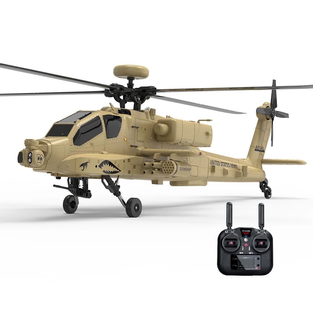 

YUXIANG F11H 1:32 AH-64 Apache Scale 2,4G 6CH GPS Удержание высоты Оптическое позиционирование потока 5,8G FPV камера Двойной бесщеточный двигатель