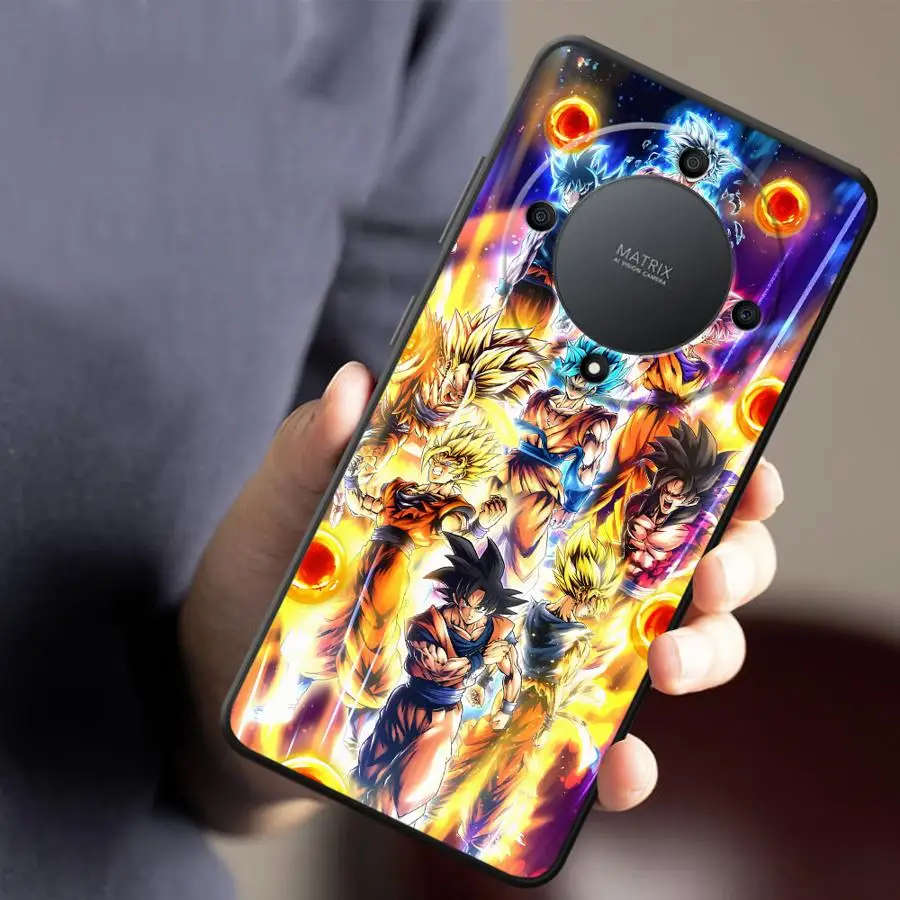 حافظة لهاتف Honor X8 70 X6 90 Magic5Lite 200 400 Lite X9a 8X X5b X7 Dragon Ball Son Goku Vegeta Form