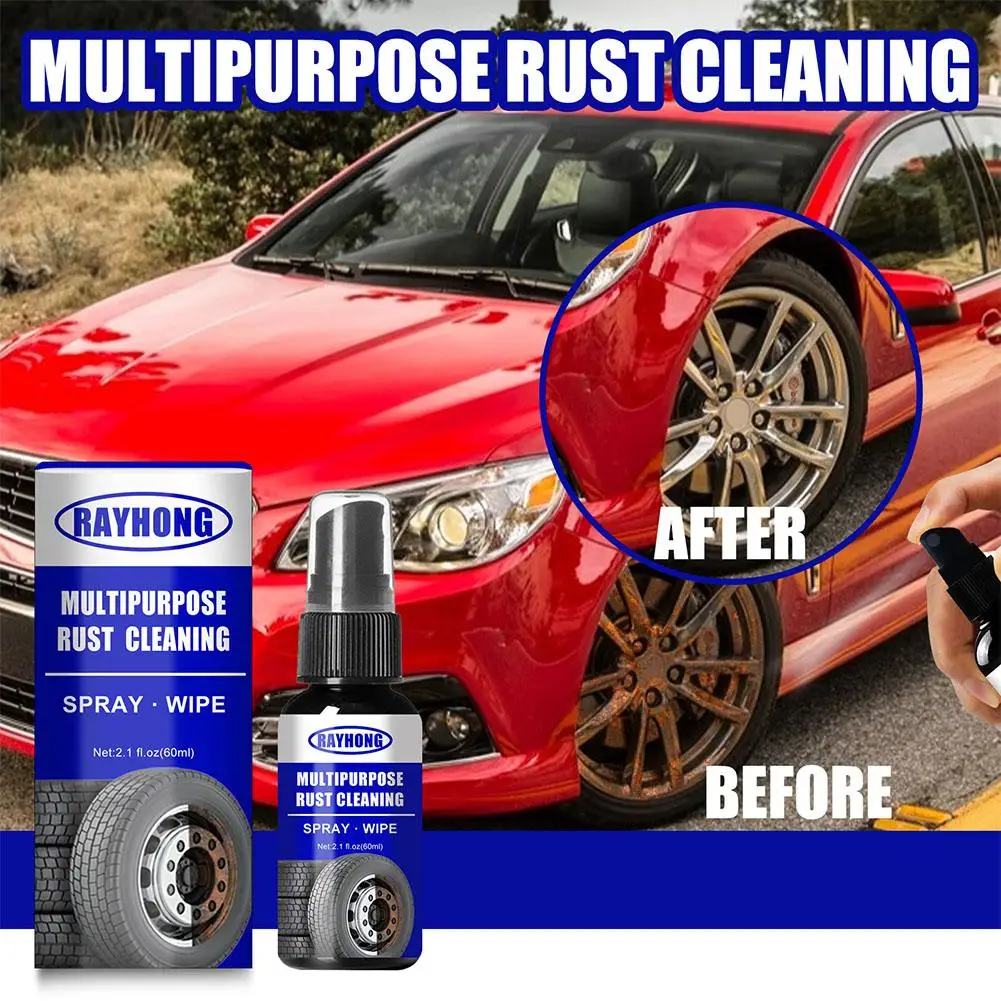 

New 60ml Multifunctional Car Anti-Rust Remover Parts Cleani Metal Rust Spray Tool Cleaner Derusting Remover Agent Maintenan D7V6