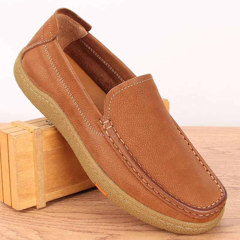 Leather Slip-On Rou… - image