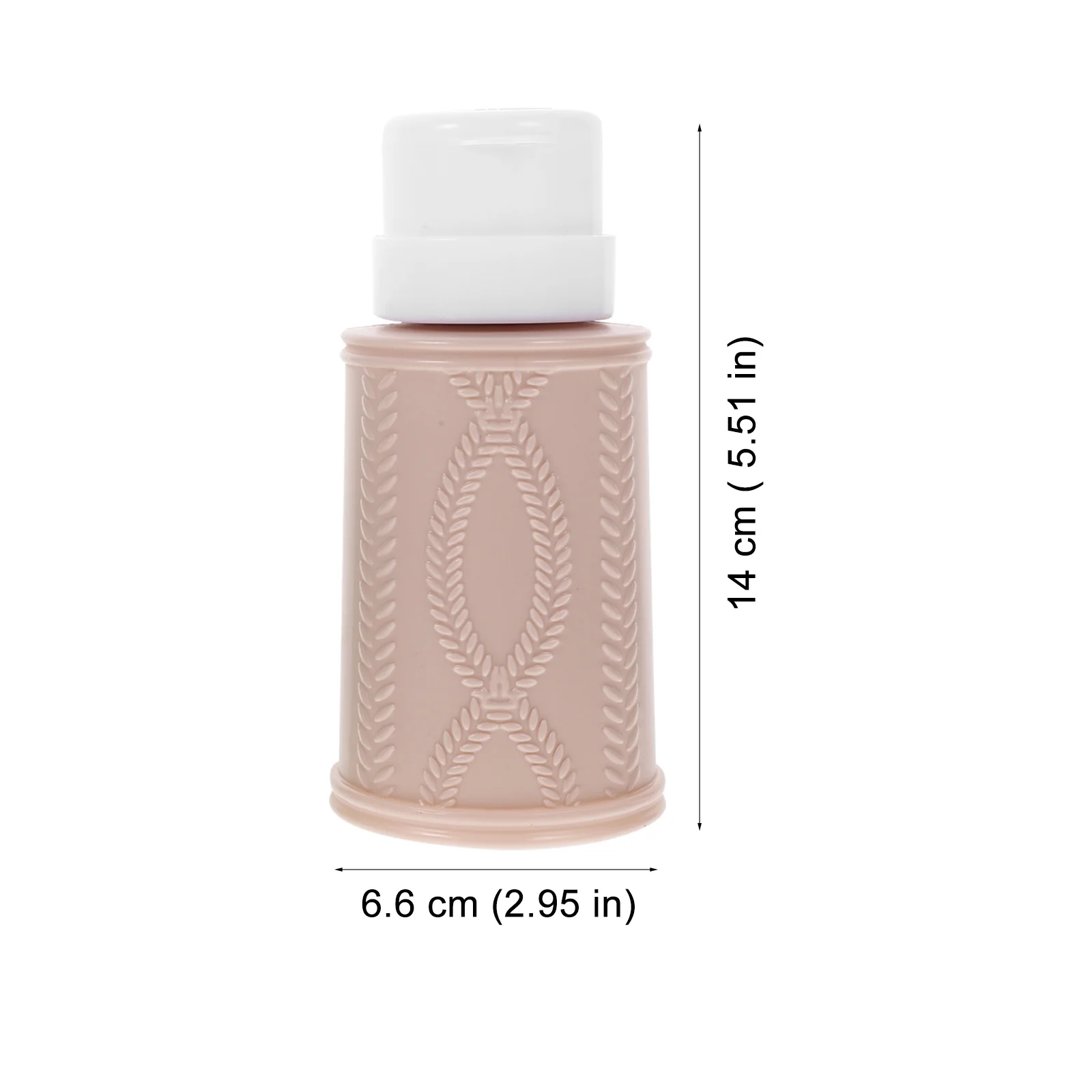 2Pcs Nail Polish Remover Bottle 200Ml Refillable Leakproof Press Liquid Dispensers Travel Containers Push Down Pump Dispenser