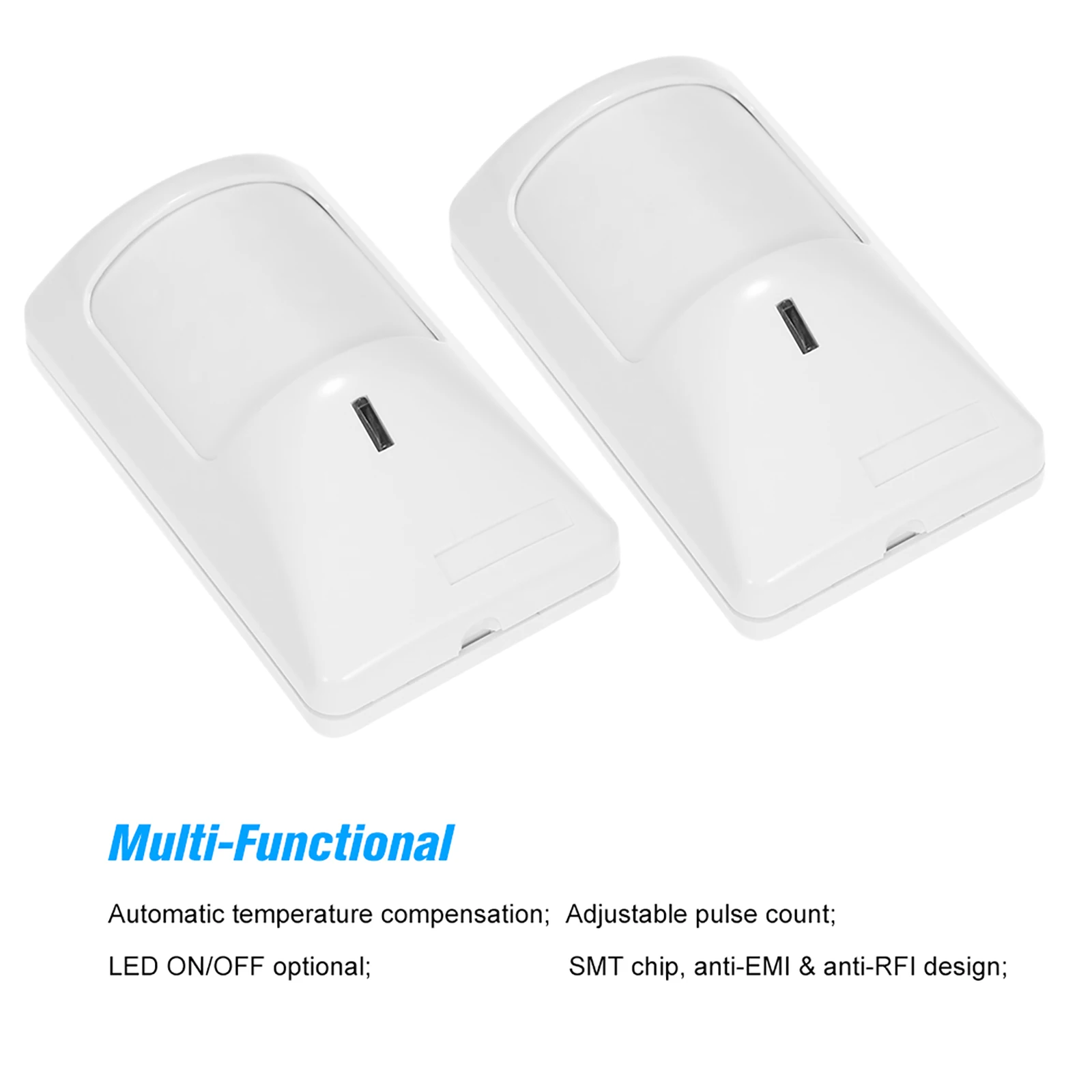 2pcs Sensor Anti-Pet PIR Motion Sensor Wired Alarm Dual Infrared Detector Pet Immune For Home Burglar Security Alarm System