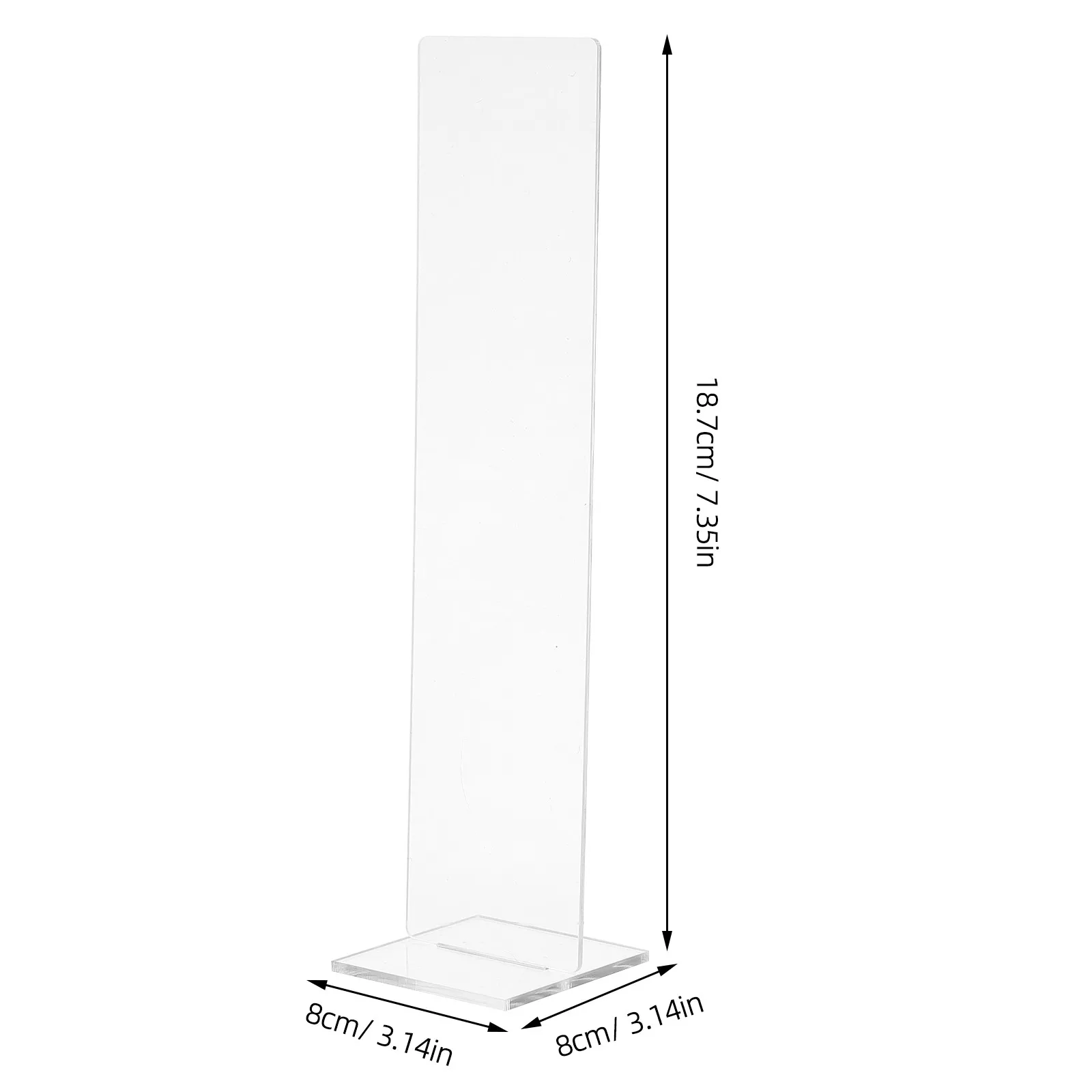 2Pcs Acrylic Office Desk Memo Holder Clear Black Desktop Note Stand Tabletop Card Display Reminder to-Do List Sign Holder