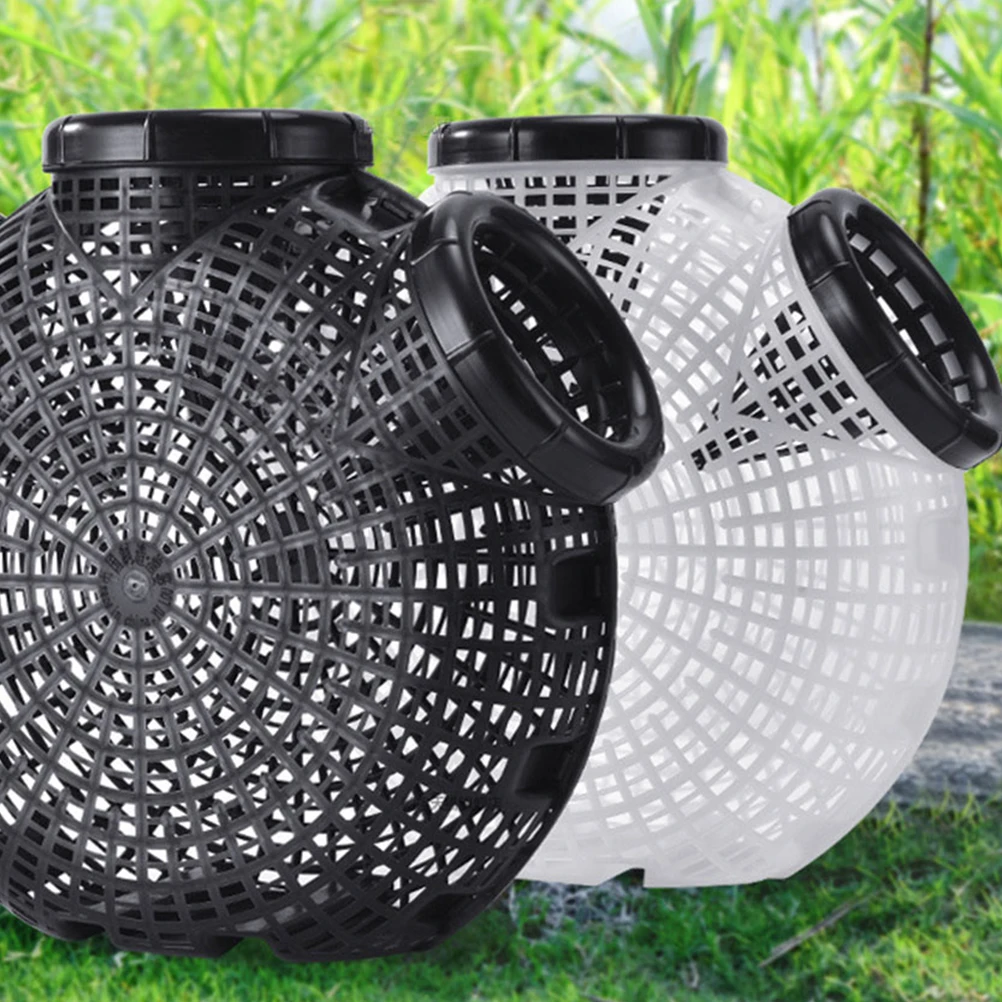 

2Pcs Reusable Plastic Crab Crawfish Trap Fishing Cage Portable Shrimp Lobster Eel Catcher Trap Net Crawfish Traps