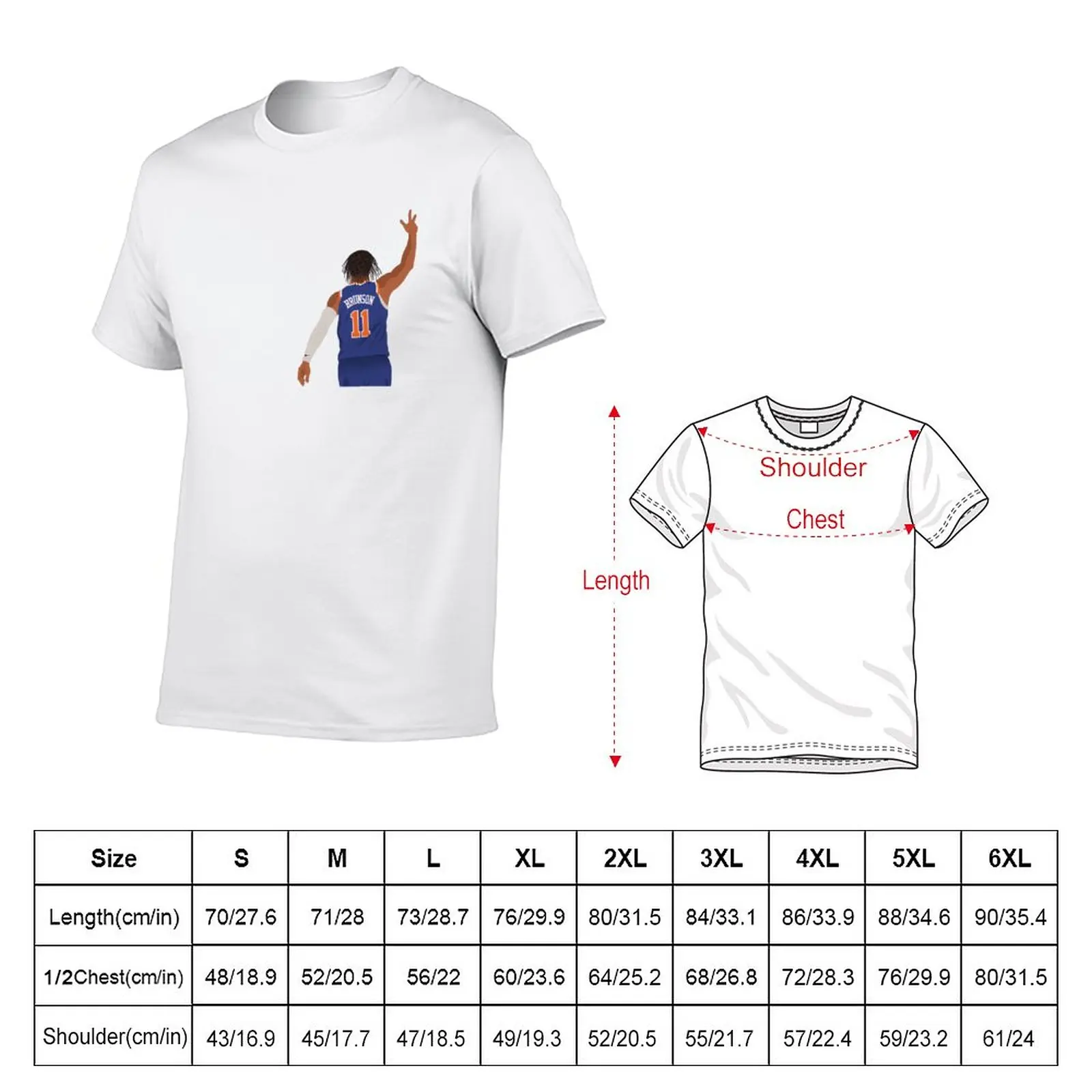 JALEN BRUNSON T-Shirt Tee shirt black t shirt new edition t shirt mens big and tall t shirts