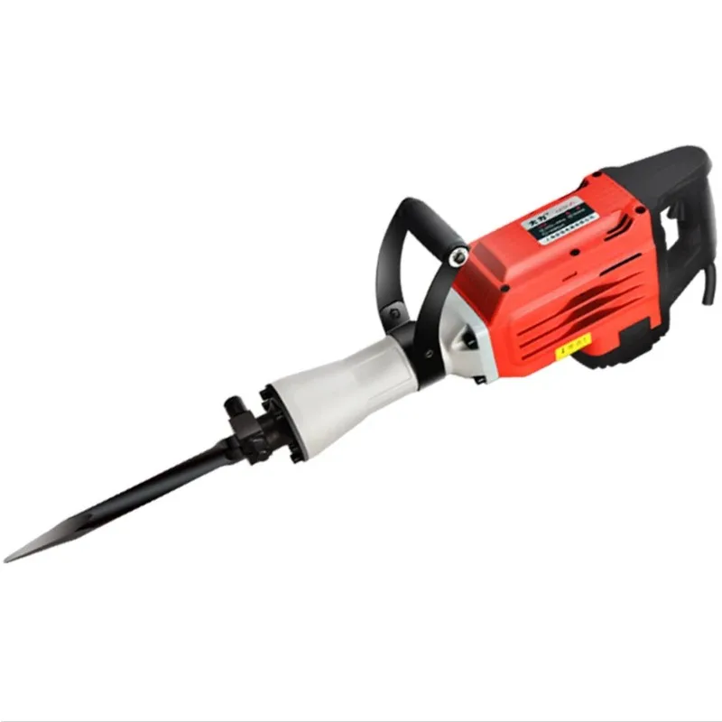 220V 65/95 Large Electric Pick, High Power, Heavy Professional Ground Breaking Concrete Electric Hammer Tool