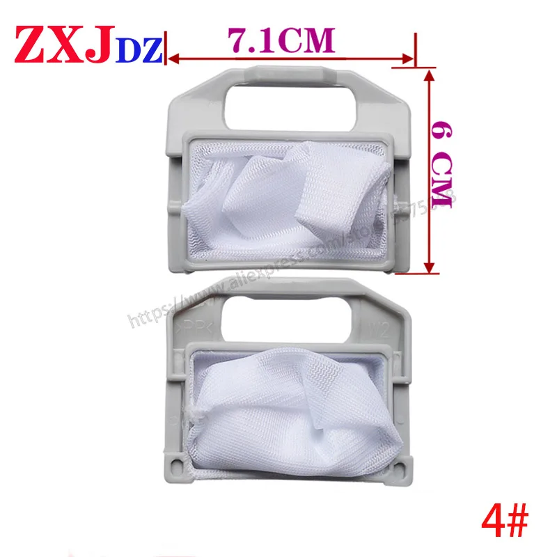 Filter mesin cuci, berbagai kotak filter mesin cuci, tas filter mesin cuci, kantong, dan aksesori penghilang bulu