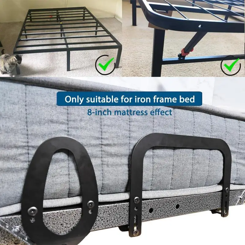 Non-Slip ajustável colchão titular, reutilizável redutor, Rack para Iron Frame Bed Box, rolhas, 2pcs