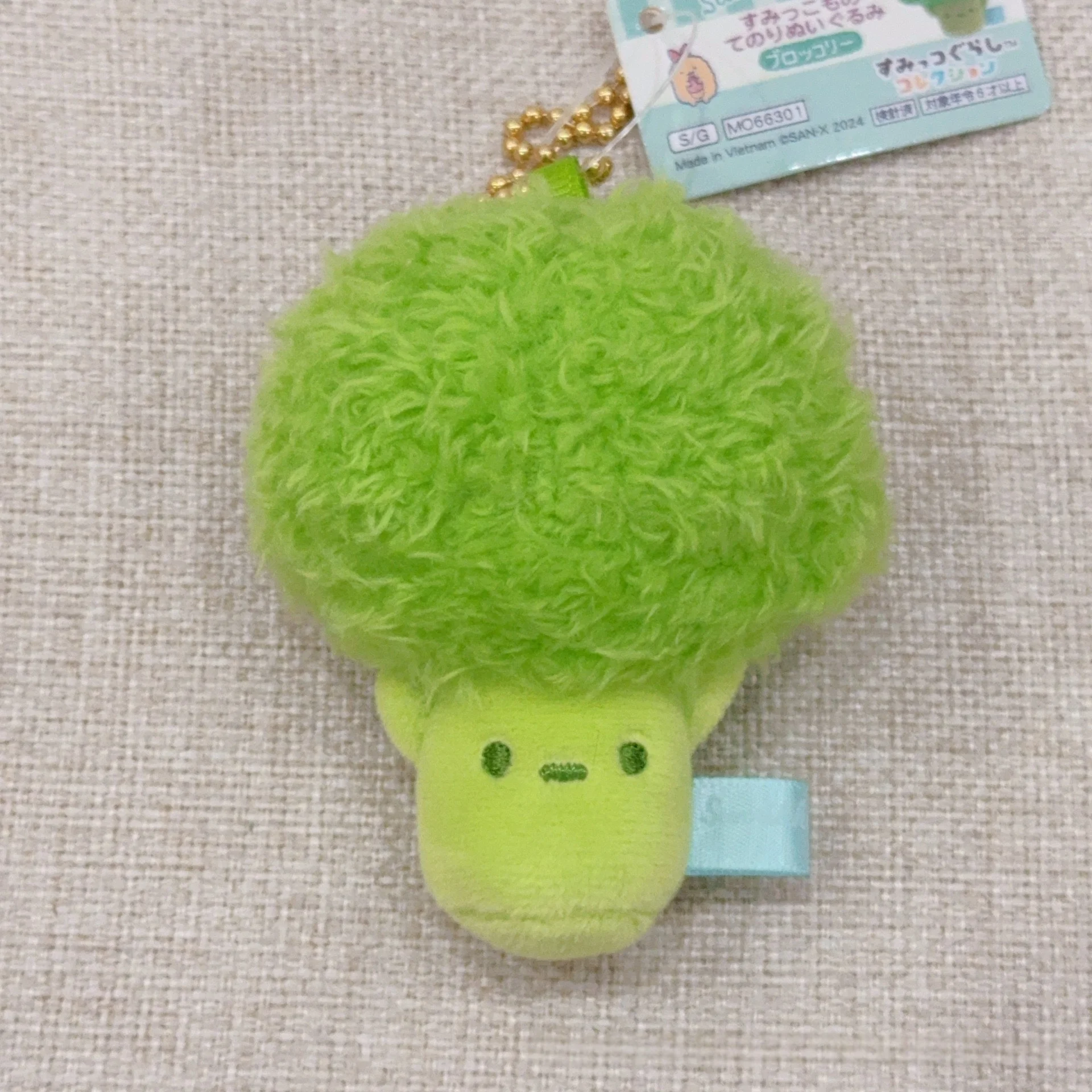 Breloczek pluszowy Sumikko Gurashi z serii Natural Life, kawaii roślinka doniczkowa, jabłko, brokuł, miękka wypchana zabawka toast, zawieszka do torby.