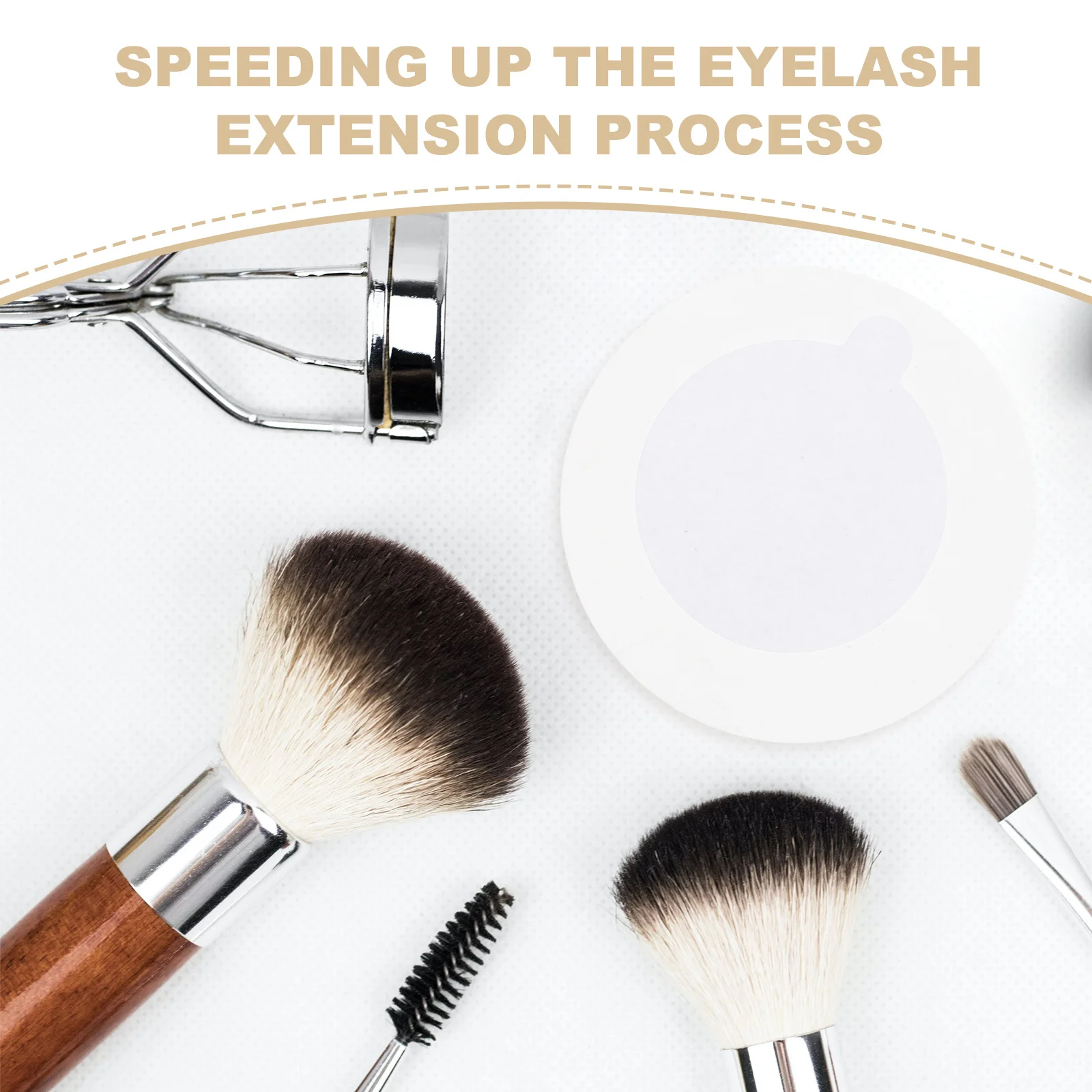 100 Stück Wimpernkleber-Pads, Einweg-Kleberrückseite, Wimpernverlängerungs-Tablett-Halter für falsche Wimpern, professionelle Salon-Werkzeuge