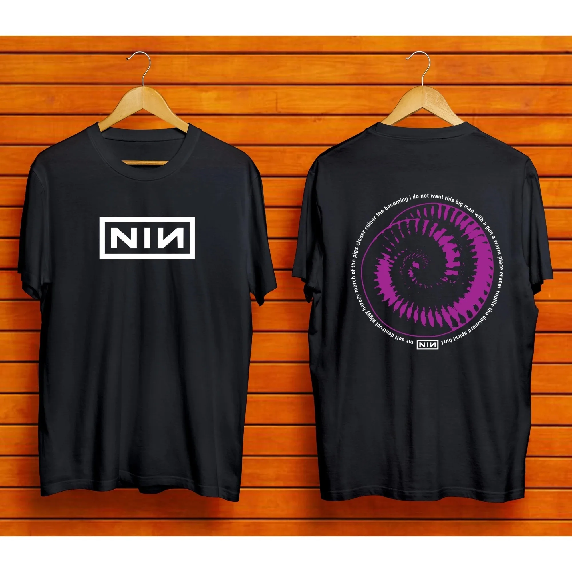 Summer New Nine Inch Nails T-shirts for Men Women Street Cotton T-shirts Street Men's T-Shirt Casual Crew Neck Unseix Top