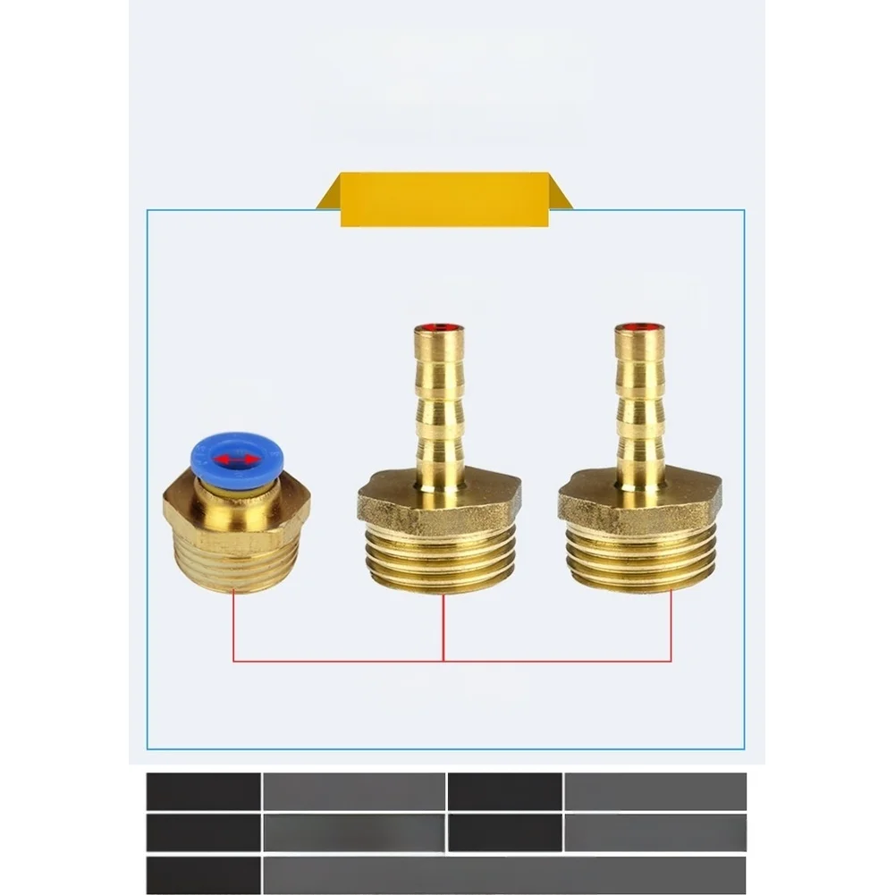 For Engraving Machine Spindle Submersible Pump Brass Quick Connect Water Nozzle for 18mm Coolant Hose Installation